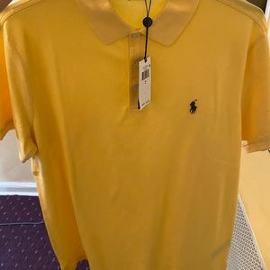 Mens yellow polo shirt